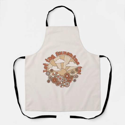 In den Blume Groovy Daisy Hippie den Sonnenschein Schürze (Vorderseite)