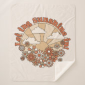 In den Blume Groovy Daisy Hippie den Sonnenschein  Sherpadecke (Vorderseite)