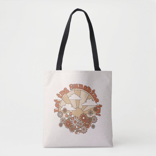 In den Blume Groovy Daisy Hippie den Sonnenschein  Tasche (Vorderseite)
