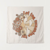 In den Blume Groovy Daisy Hippie den Sonnenschein Wandteppich (Vorderseite (Horizontal))