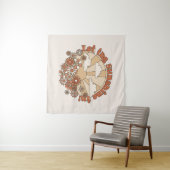 In den Blume Groovy Daisy Hippie den Sonnenschein Wandteppich (Beispiel (Horizontal))