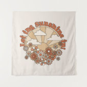 In den Blume Groovy Daisy Hippie den Sonnenschein Wandteppich (Vorderseite)