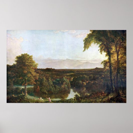 In den Catskills - Thomas Cole von der Frederick C Poster (Vorne)