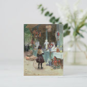 In den Champs-Elysees Gardens, c.1897 (gouache on Postkarte (Stehend Vorderseite)