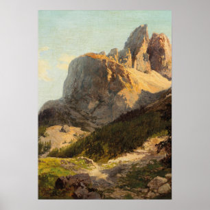 In den Dolomiten von Konrad Petrides Poster