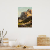 In den Dolomiten von Konrad Petrides Poster (Küche)