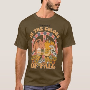 In den Farben des Herbstes gemalt, Lover Pumpkin T-Shirt