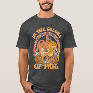 In den Farben des Herbstes gemalt, Lover Pumpkin T-Shirt