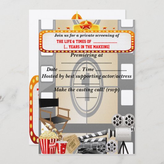 In den Filmen - Einladung (Vorne/Hinten)