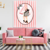 In den Fünfzigern einkaufen Leinwanddruck (Insitu (Wohnzimmer))