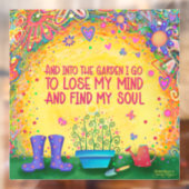 In den Garten "Inspirivity" Fensterheber Fensteraufkleber (Blatt 2)