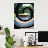 In den Garten Poster (Heimbüro)