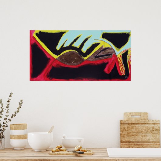 "In den Geist" von Tyler Mahaffy Poster (Küche)