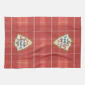 In den Hallen mit Kaffee trinken Geschirrtuch (Horizontal)