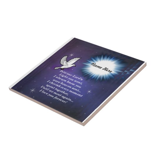 In den hellen Vogel Fliese (Seite)