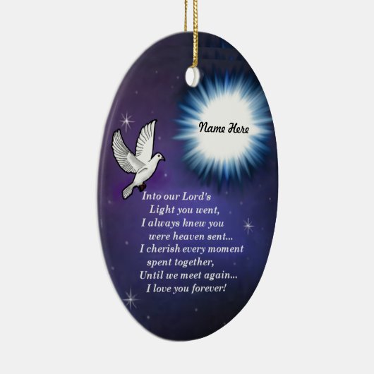 In den hellen Vogel Keramikornament (Rechts)