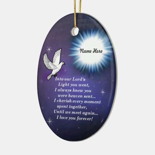 In den hellen Vogel Keramikornament (Links)