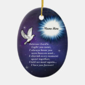 In den hellen Vogel Keramikornament (Vorne)