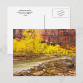 In den Herbst Postkarte (Vorne/Hinten)