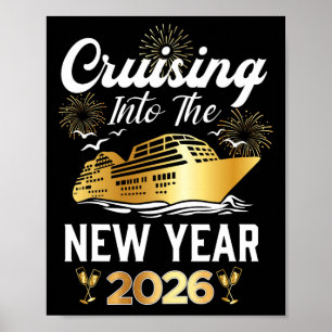 In den Jahreswechsel 2026 Kreuzfahrt-Urlaub M Poster