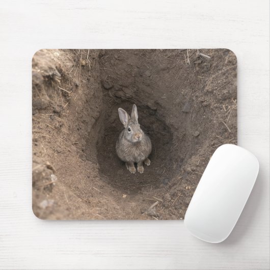 In den Kaninchenbau hinabgestiegen Mousepad (Mit Mouse)
