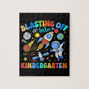 In den Kindergarten starten Zurück zur Schule Puzzle