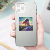 In den Kristallfeldern unter dem Sternenhimmel Aufkleber (Telefon)