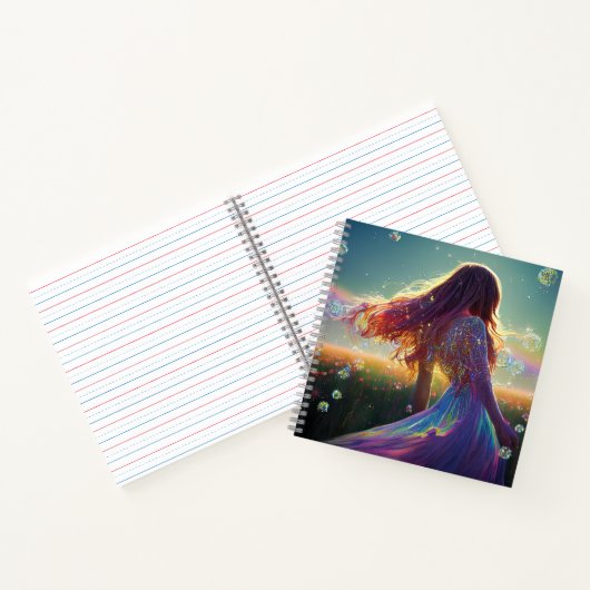 In den Kristallfeldern unter dem Sternenhimmel Notizblock (Innenseite)