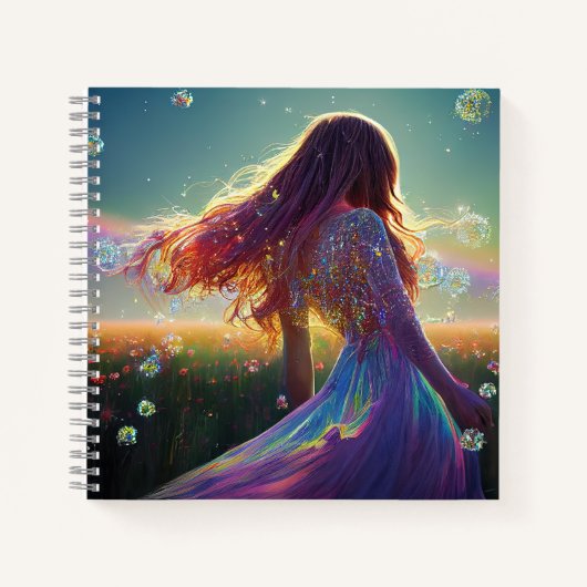 In den Kristallfeldern unter dem Sternenhimmel Notizblock (Vorderseite)