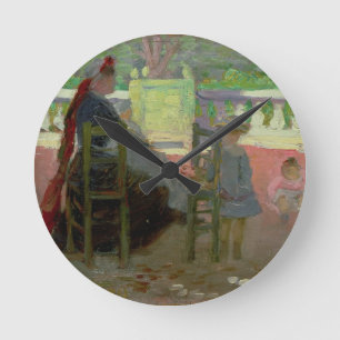 In den Luxemburg-Gärten Runde Wanduhr