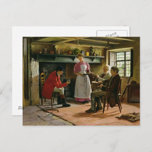 In den Lygon Arms, Broadway, 1896 Postkarte (Vorne/Hinten)