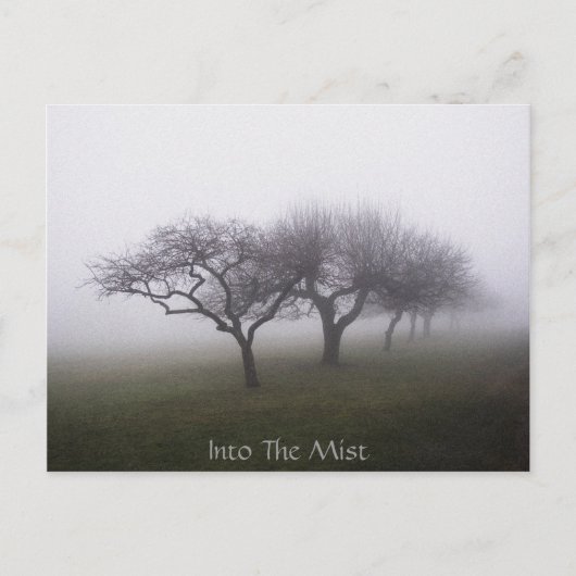 In den Nebel Postkarte (Vorderseite)