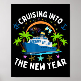 In den neuen Jahr 2026 cruisen - Familie passend U Poster