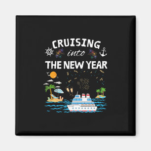 In den neuen Jahr 2026 mit der Familieurlaub kreuz Magnet