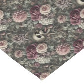 In den Rose hauen - gotischer Blumenschädel Kurzer Tischläufer (Ecke)