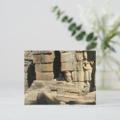 In den Ruinen spielen ... Ta Prohm, Kambodscha Postkarte (Stehend Vorderseite)