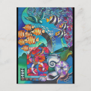 IN DEN SCHATTEN DES SCHLAFENDEN GIANTEN BERGS I POSTKARTE