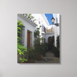 In den schmalen Straßen von Frigiliana Leinwanddruck