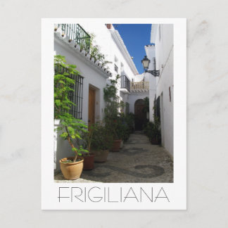 In den schmalen Straßen von Frigiliana, Spanien Postkarte