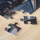 In den Snowy Mountain gebaute Zuhause Puzzle (Seite)