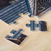 In den Snowy Mountain gebaute Zuhause Puzzle (Seite)