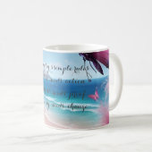 „In den Sommerfrieden eintauchen“ oder „r Kaffeetasse (VorderseiteRechts)