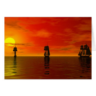 In den Sonnenuntergang