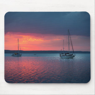 In den Sonnenuntergang Cienfuego, Kuba segeln Mousepad