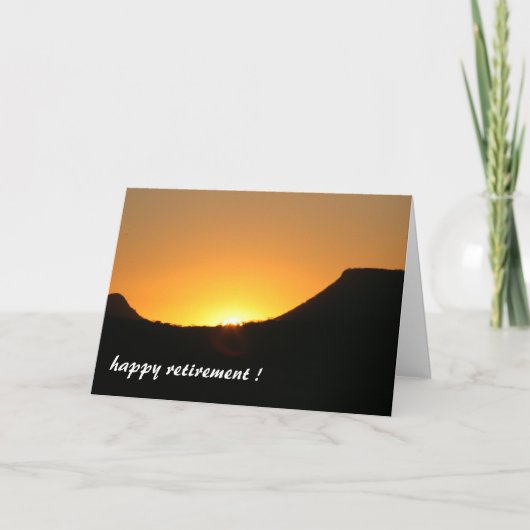 in den Sonnenuntergang Karte (Vorderseite)