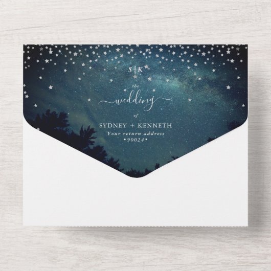 In den Sternen geschrieben All In One Einladung (Rückseite)