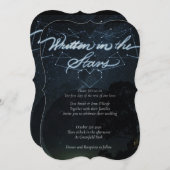 In den Sternen geschrieben Einladung (Vorne/Hinten)