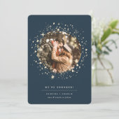 In den Sternen geschrieben | VERLOBUNG FOTO Ankündigung (Stehend Vorderseite)