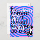 In den Sternen Postkarte (Vorne/Hinten)