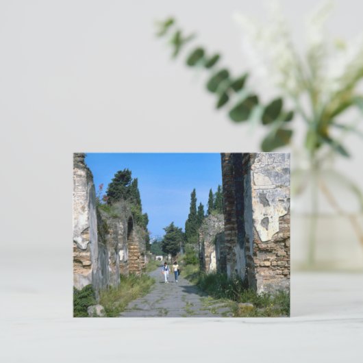 In den Straßen von Pompeji Postkarte (Stehend Vorderseite)